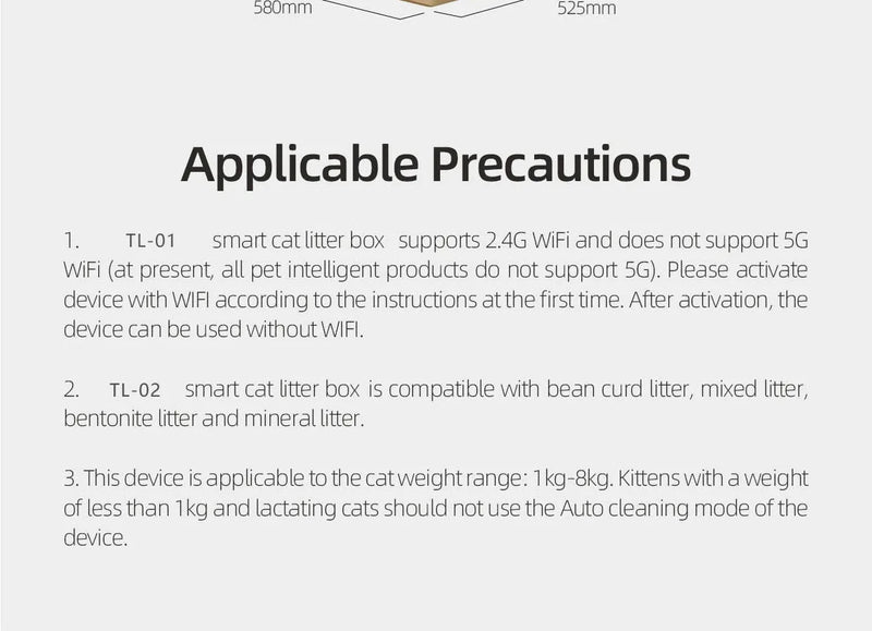 Caixa de areia para gatos auto-limpeza, remoção automática de odor, 65L+9L, controle por aplicativo.