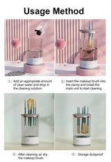 Limpador / higienizadora automático de escova de maquiagem elétrica