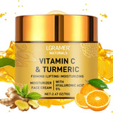 Cúrcuma Vitamina C Creme facial Retinol Hidratante Refirmante Hialurónico Branqueador Reparador Suave Cuidados com a pele Cremes branqueadores