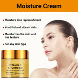 Cúrcuma Vitamina C Creme facial Retinol Hidratante Refirmante Hialurónico Branqueador Reparador Suave Cuidados com a pele Cremes branqueadores