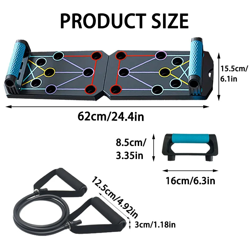 Set multifuncional para exercícios em casa