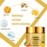 Cúrcuma Vitamina C Creme facial Retinol Hidratante Refirmante Hialurónico Branqueador Reparador Suave Cuidados com a pele Cremes branqueadores