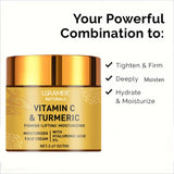 Cúrcuma Vitamina C Creme facial Retinol Hidratante Refirmante Hialurónico Branqueador Reparador Suave Cuidados com a pele Cremes branqueadores