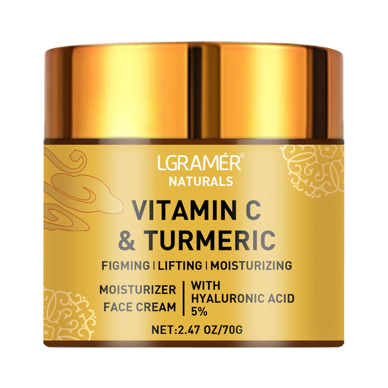 Cúrcuma Vitamina C Creme facial Retinol Hidratante Refirmante Hialurónico Branqueador Reparador Suave Cuidados com a pele Cremes branqueadores